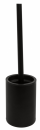 Black115 - WC - Bürstengarnitur Standmodell in moderner schwarzer Farbe